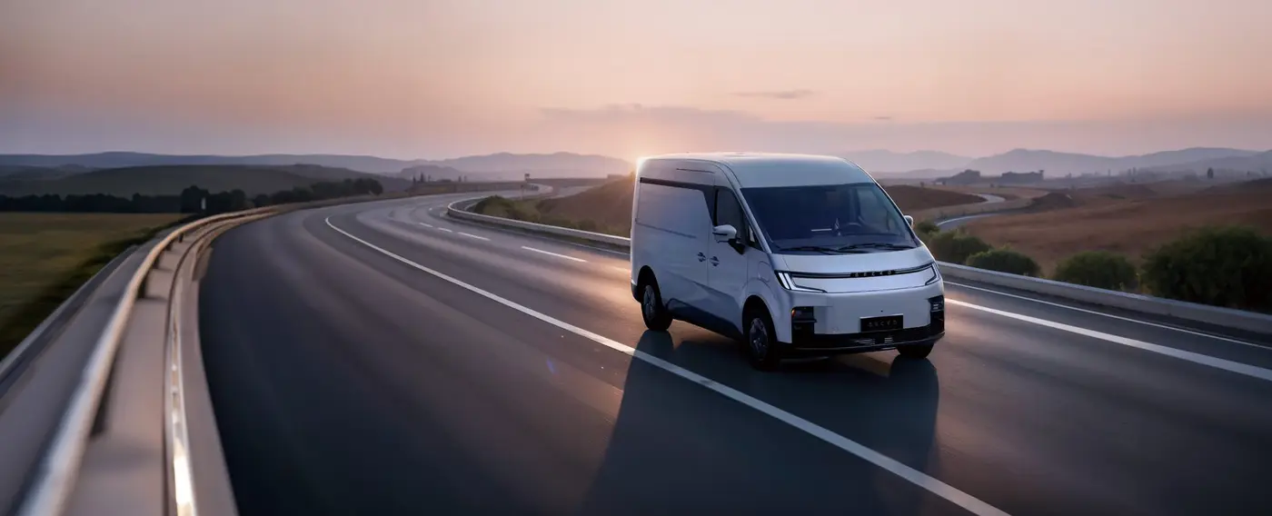 Furgón eléctrico Gecko MagicWay en ruta
