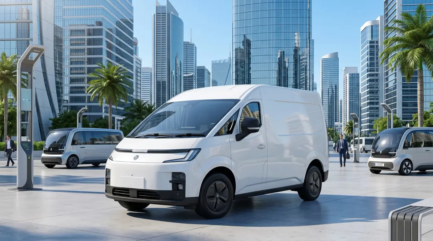 Furgón eléctrico Gecko MagicWay en ciudad